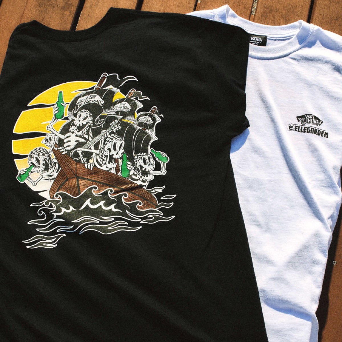 新品】ELLEGARDEN VANS コラボ Tシャツ ブラック 黒 L VANS ELLEGARDEN