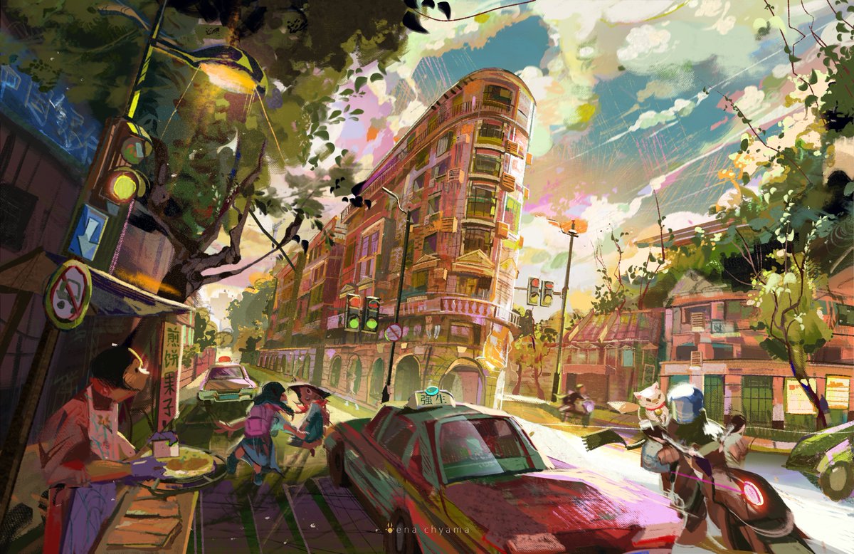 StreetsOfZine's tweet image. by @enachyama 
what I saw vs what I render