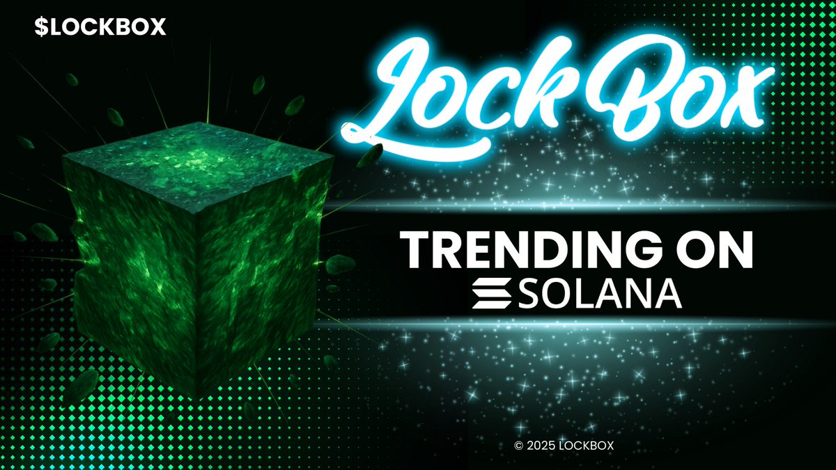 _lockbox's tweet image. $LOCKBOX Takes the #1 Spot!
We’re officially #1 on SOL Trending! 
The momentum is unstoppable—don’t miss out!