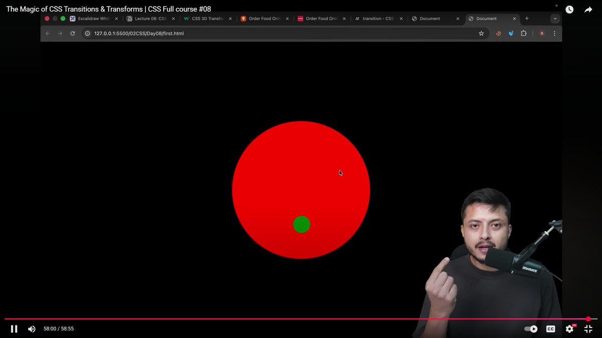 Rc_chand777's tweet image. Day 14 (late upload 😅)✨
Explored CSS Transform + Animation → built a cool moving object 🚀
Every delay is still a step forward ✨
#Day1toOneDay #BuildInPublic #CSSBattleDaily