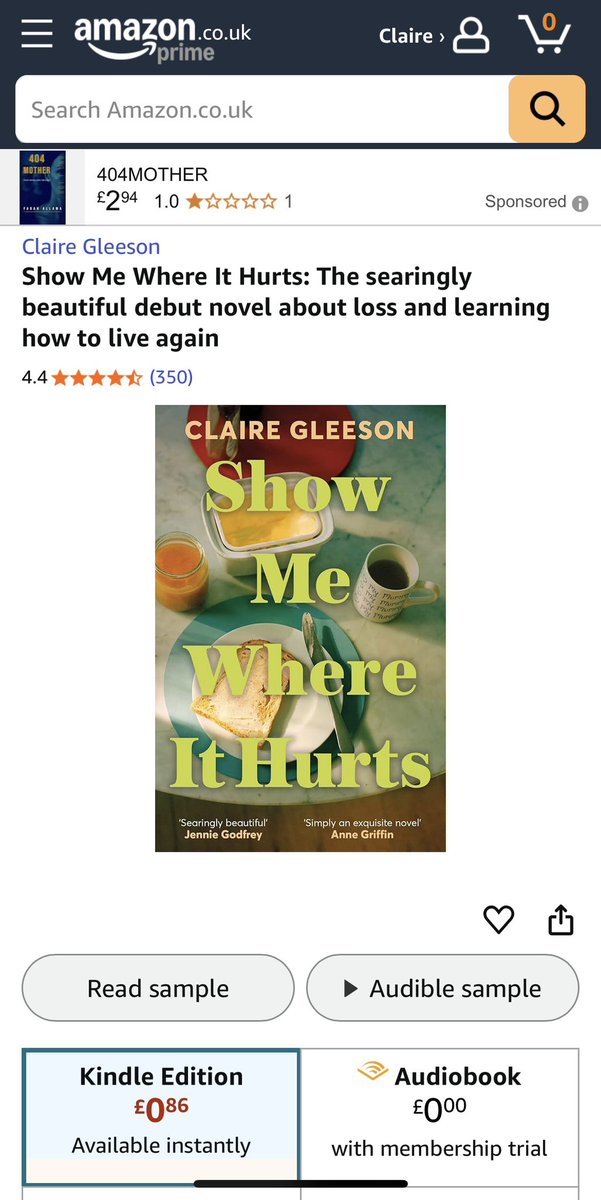 Your hopefully-not-too-annoying reminder that Show Me Where It Hurts remains super-cheap on Kindle for another few days…

amazon.co.uk/Show-Where-Hur…