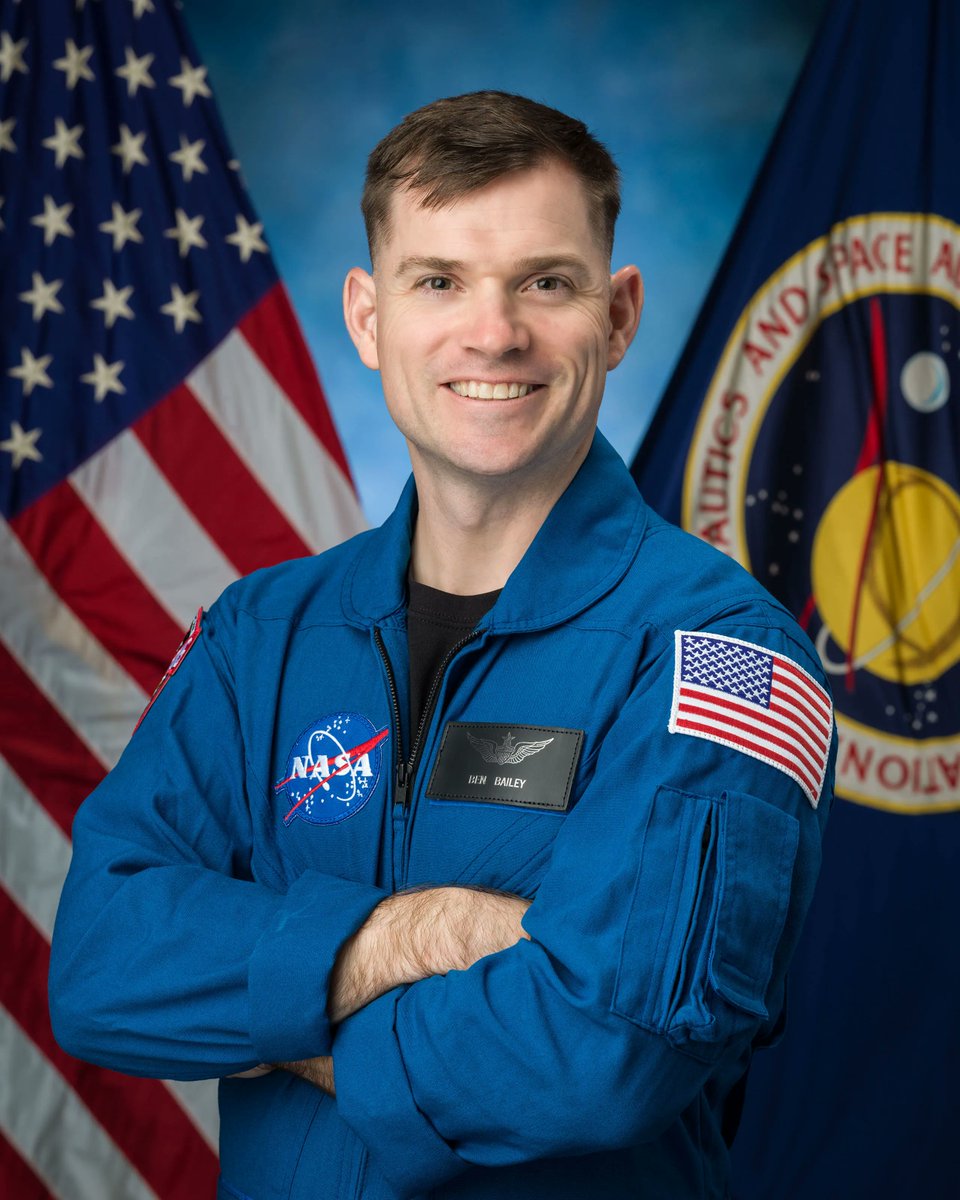 NASA_Johnson's tweet image. Say hello to Ben Bailey, one of @NASA&apos;s newly announced 2025 astronaut candidates. 👋 

Meet the future explorers of low Earth orbit, the Moon, Mars, and beyond. Get to know them: go.nasa.gov/4gxI6k0