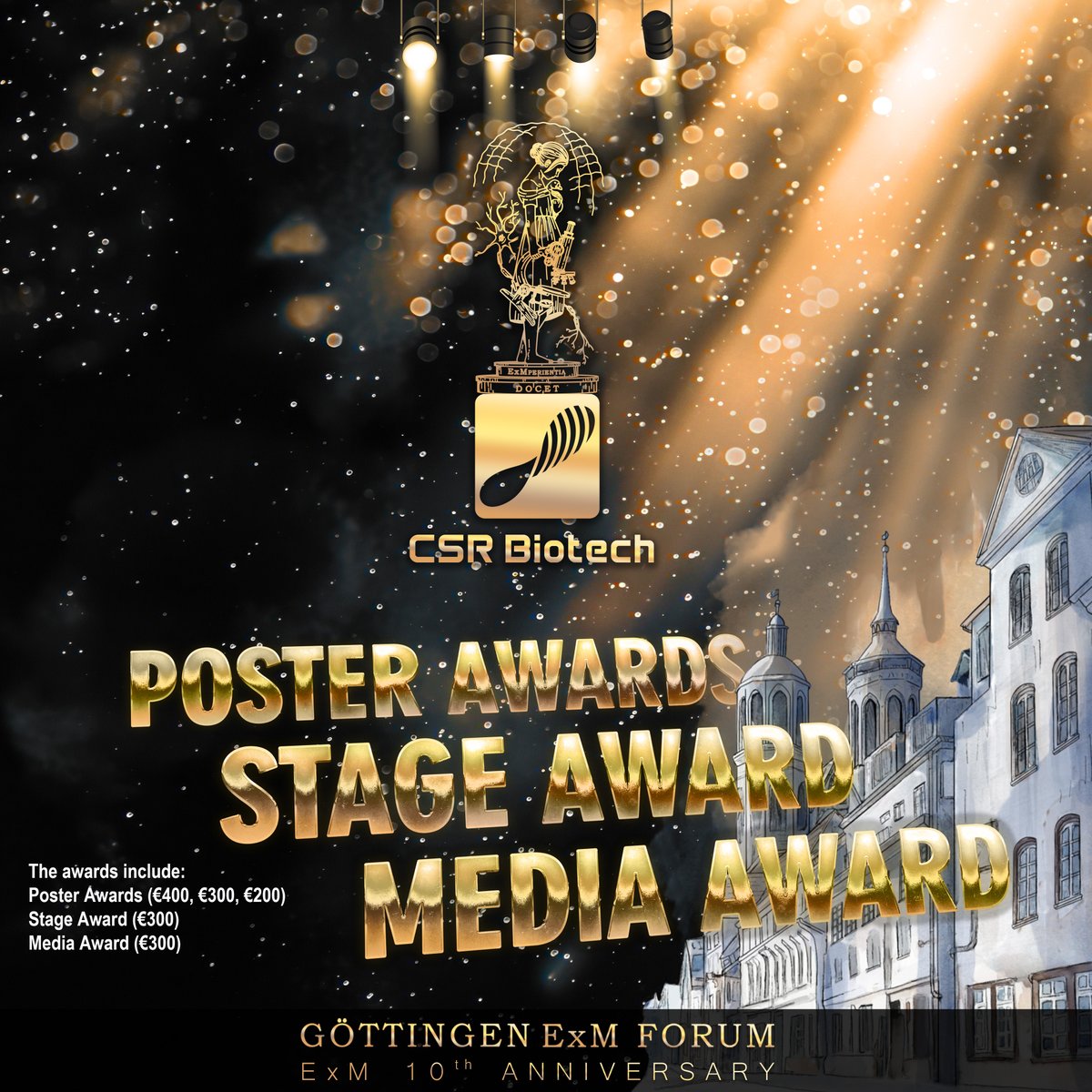 AliHShaib's tweet image. We are excited to announce our partnership with
@CSRBiotech, an innovative company that develops intelligent imaging solutions. Together, we are introducing a series of awards at #GEF25 to recognize outstanding contributions from our participants.

The awards include:
Poster…