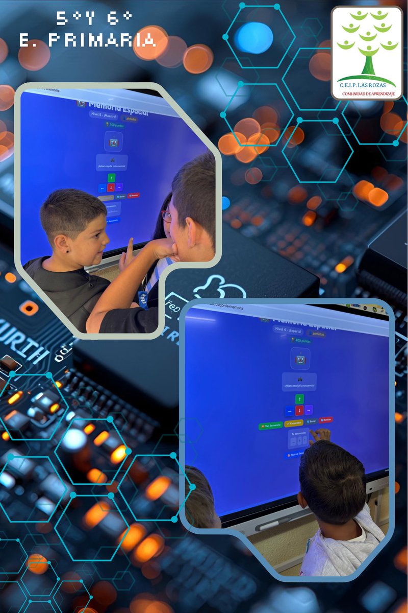 🤖 En Infantil trabajamos con BlueBot el 💡pensamiento computacional.
🖥️ En 1º de Primaria: partes del ordenador, encendido/apagado, Word y mecanografía.
🏗️ En 5º-6º seguimos con maqueta 3D + juegos de memoria espacial 🧠.
¡Aprender es una aventura! 🚀✨

<a href="/educacyl/">Educación JCyL</a> 
<a href="/aytoguardo/">Ayuntamiento Guardo</a>