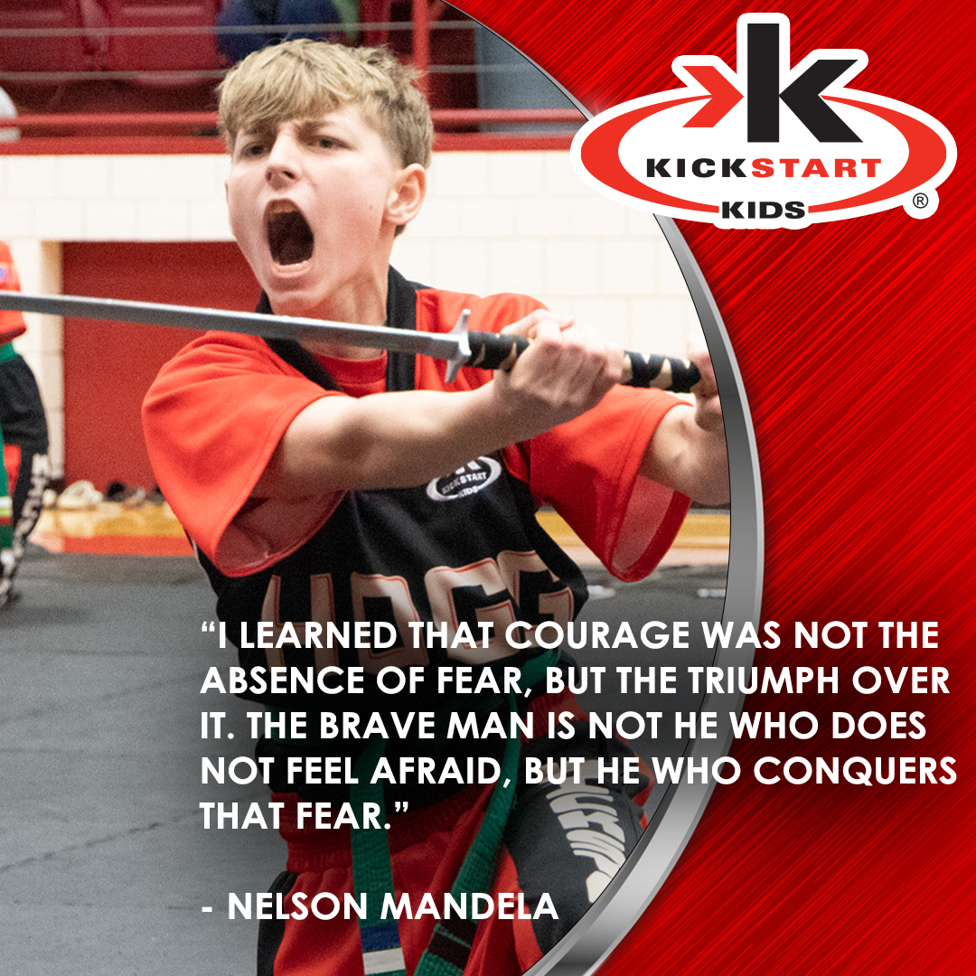 KICKSTART_KIDS's tweet image. Fear is temporary, achievement lasts forever. Keep pushing! 🥋💙 #MondayMotivation #Nonprofit #MakeADifference