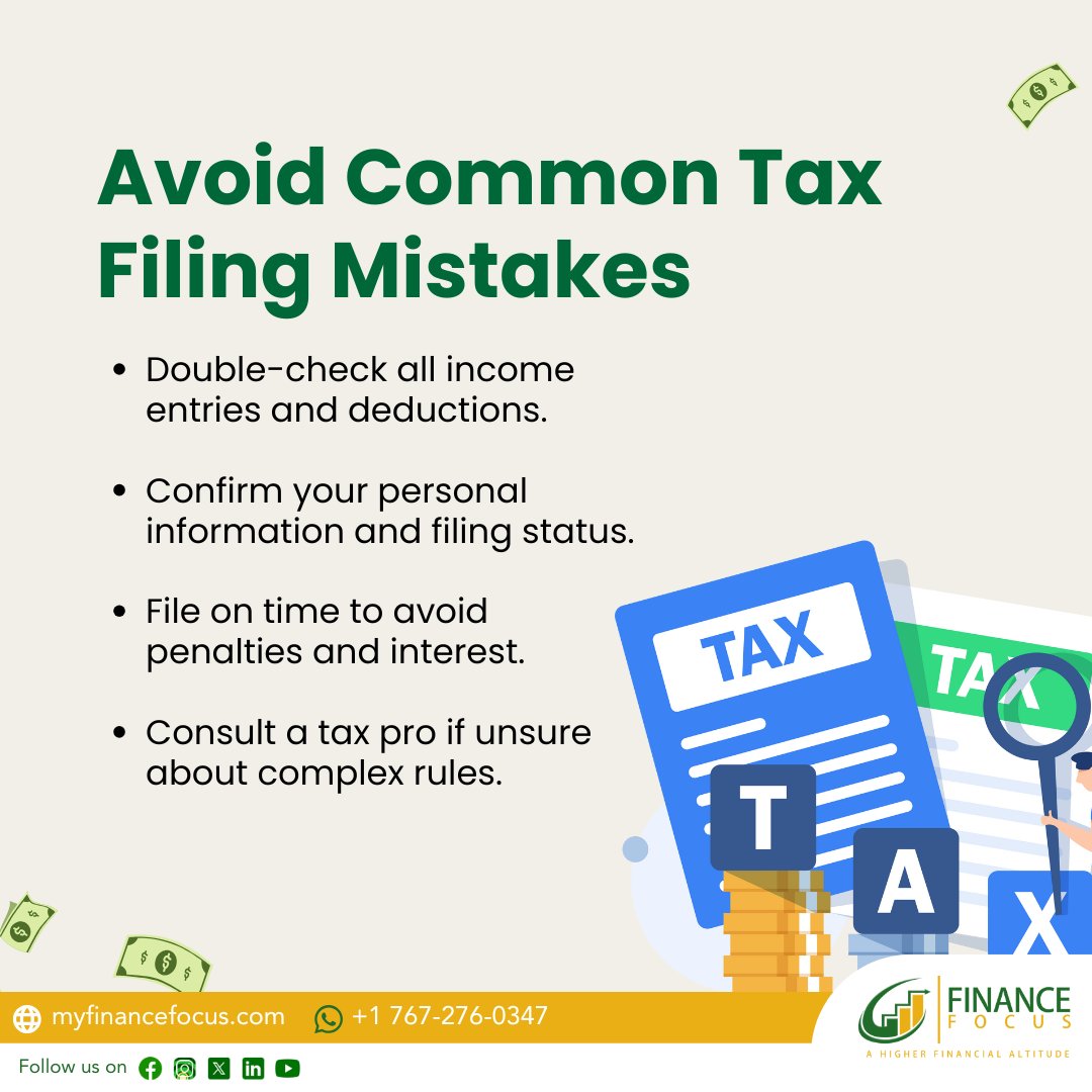💰📝 #Taxseason doesn’t have to be stressful—if you stay sharp and avoid common mistakes! A few simple checks can save you time, money, and headaches. 🚀

By keeping these best practices in mind, you’ll file with confidence, reduce risks, and keep more money in your pocket. 💵✨