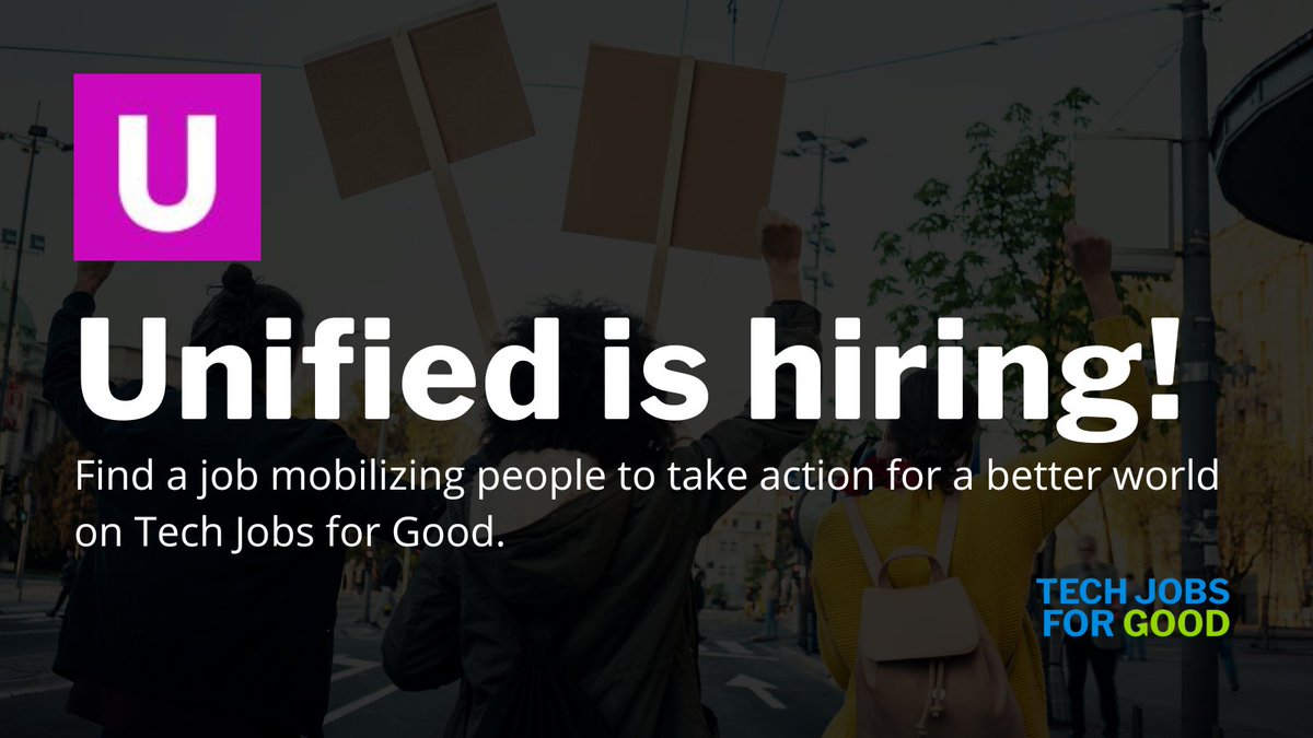 TechJobsforGood's tweet image. Help people build and mobilize communities that make the world a better place! Unified is hiring!

Roles: Senior Data Engineer, Senior Mobile Developer
Location: Austin, TX / Remote (US)
Learn more 👉 techjobsforgood.com/companies/unif…

#TechForGood #TechJobs