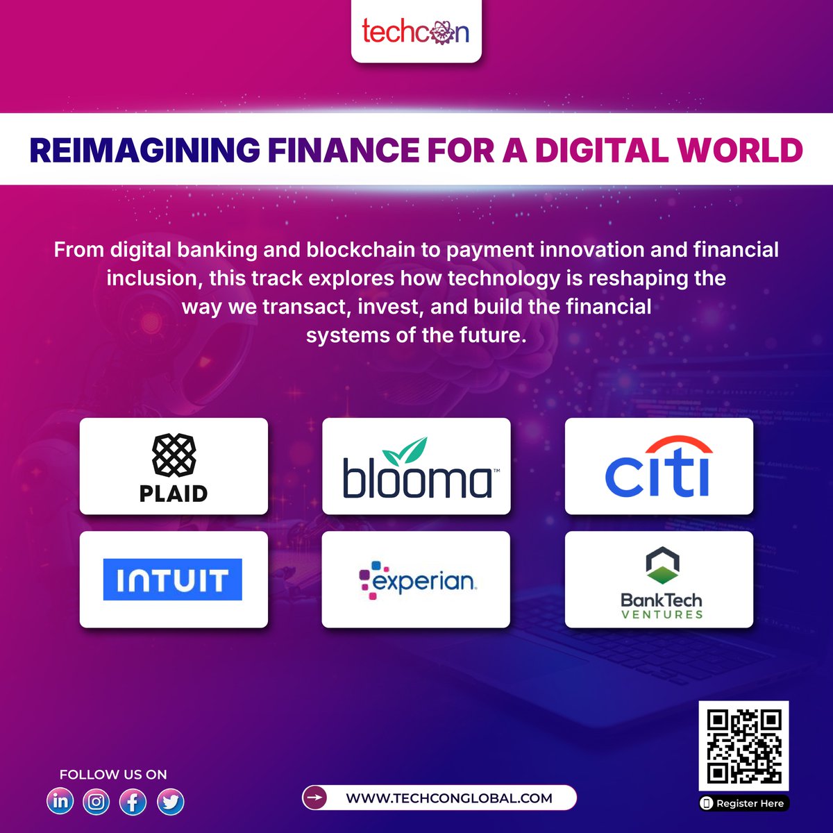 TechCon_Global's tweet image. 💳 Reimagining Finance for a Digital World — where money moves faster, safer & smarter.
From digital banking to blockchain, fintech is reshaping how we transact, invest & build trust.
🚀 The financial revolution is here — are you ready?
👉 Learn more: techconglobal.com…