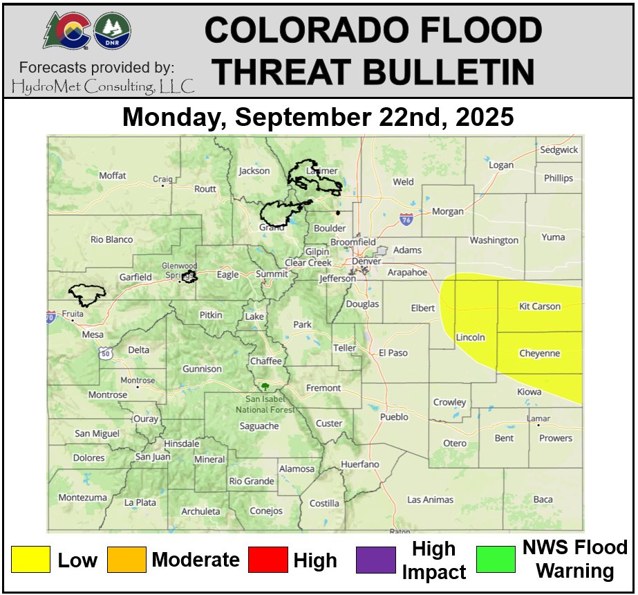 Colorado Flood Threat Bulletin tweet media