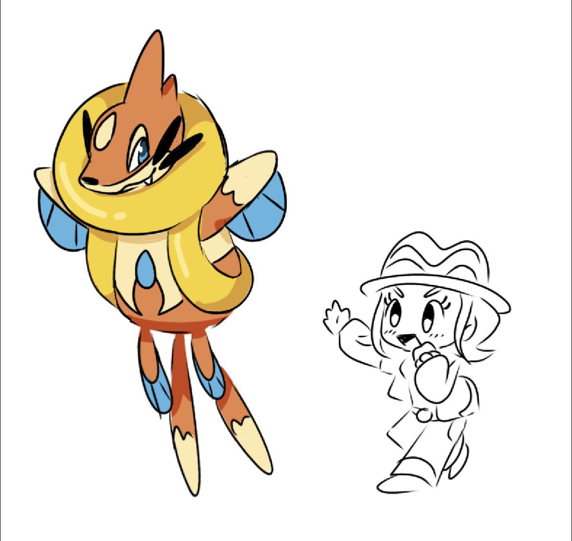 Red_brb's tweet photo. Mega mew and floatzel rdm sketch idk
(It's really not clean, it could definitely be improved, but I don't have the motivation to polish it up atm)
#PokemonLegendsZA #lpza #pokemonart #pokemon https://t.co/OrNAYx5pap