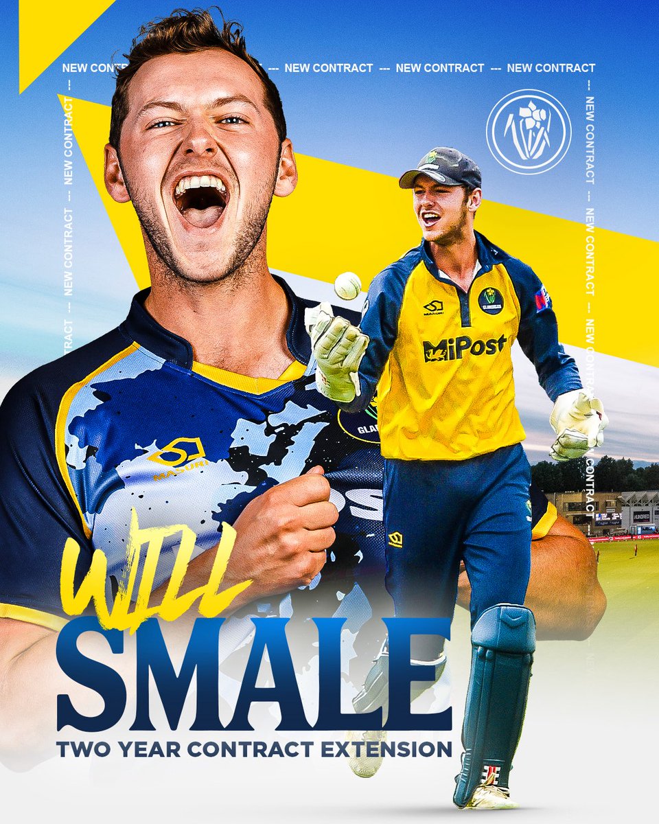 Two more years of Will power 🔥👊

Will Smale signs and extends his stay at the Home of Welsh Cricket 🏟️🏏

#OhGlammyGlammy