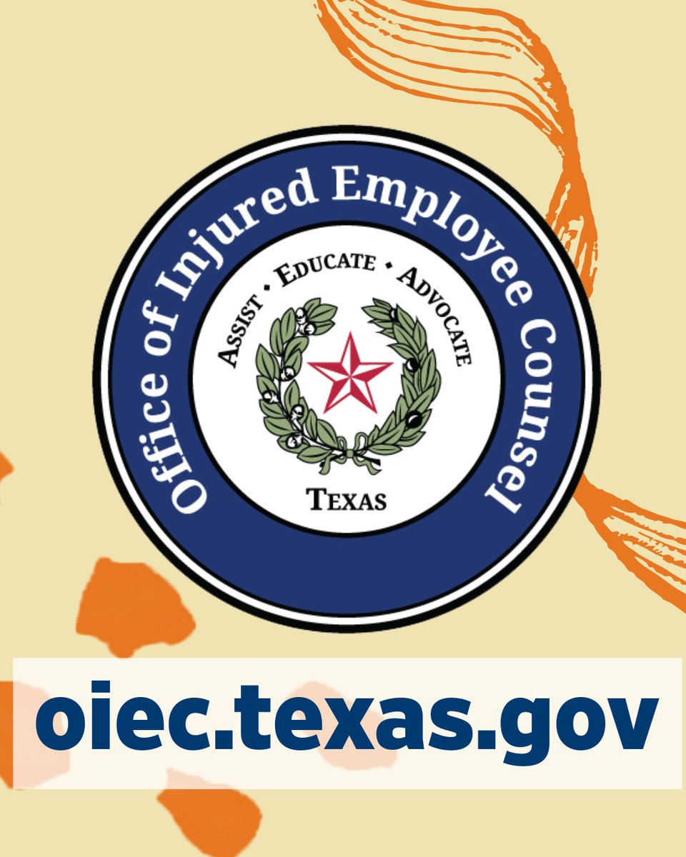 OIEC's tweet image. If you’ve been injured at work in Texas, you don’t have to figure it out alone. OIEC is here to assist, educate, and advocate for you.
#workerscompdispute #helpintexas #workerscomphelp #freeassistance