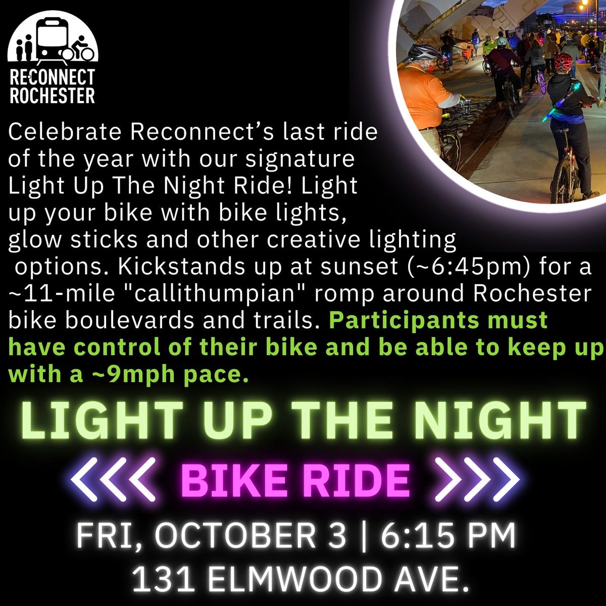 We're 10 days out from Light Up The Night! Who's comin'? Spread the word. #ROC #RochesterNY