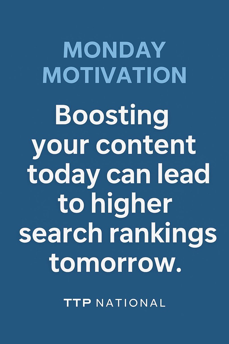 TTPNational's tweet image. 📈 Monday Motivation: Every Click Starts with Showing Up

Visibility = opportunity.
Your business can’t grow if people can’t find you.

Make this the week you stop hiding in the search results.
Let’s climb that ranking ladder — one keyword at a time.🧗‍♂️

#MindsetMonday #GetVisible