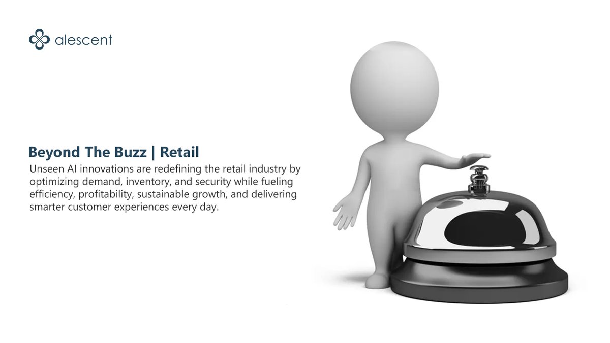 Alescent's tweet image. Silent AI is transforming retail from the shelves inward; smarter forecasting, real-time stocking, loss prevention &amp;amp; tailored in-store experiences.

Read more: linkedin.com/pulse/beyond-b…

#RetailInnovation #ArtificialIntelligence #SmartRetail #FutureOfRetail #AIDriven