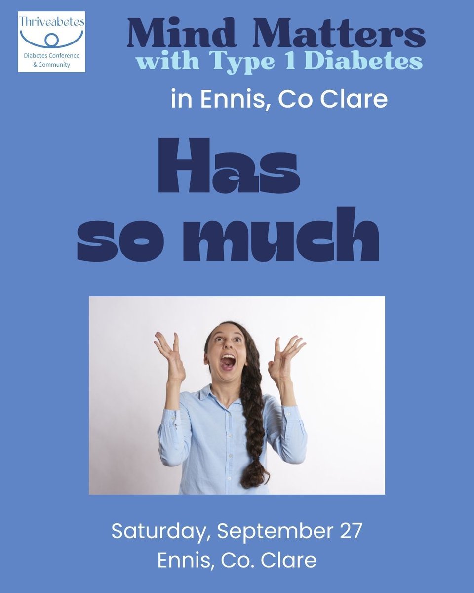 Thriveabetes's tweet photo. Only a few more days left to register 😃 
for the FREE Mini Thriveabetes: Mind Matters with Type 1 Diabetes

Go on! Join over 90 people who have already registered!!!

#Type1Diabetes #LADA #T2Insulin #T3c #Mody #t1d #IrishDiabetes #HSE #IreDOC #Diabetic #cgms #Lifewithdiabetes https://t.co/8dk9ew36hr