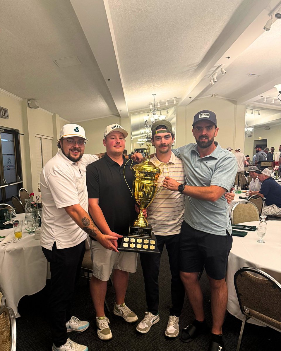 AltiumBuilding's tweet photo. 🏌️‍♂️Teamwork on and off the course!

A few of the guys attended Bird's Annual Field Appreciation Golf Tournament on September 19th... and they brought home the win🏆

Big thanks to @birdconstructioninc for putting on an awesome event! https://t.co/hvM3ETtOU7