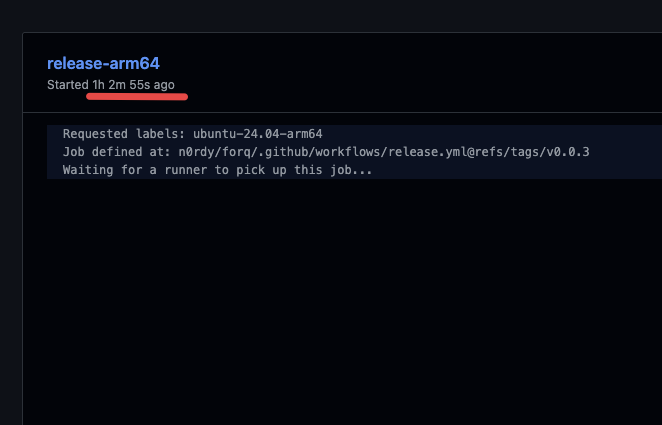 If your workflow contains builds for ARM architecture, prepare your patience 🧘