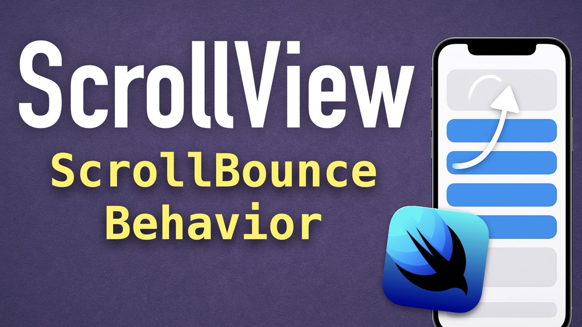 swiftandtips's tweet image. In this video, I show you a quick tip to add a ScrollView in your SwiftUI view only when it’s needed 👇🏻
youtu.be/KxU1UKEfYH0