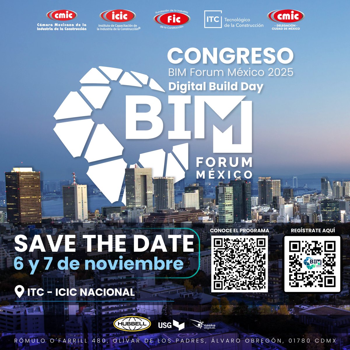 ¡La transformación digital de la construcción está aquí!
 
Congreso #BIMFórum México 2025

Accede a las tendencias en BIM, drones, inteligencia artificial, sostenibilidad y construcción digital.
 
 Conferencias, talleres, networking y #expo

🔗Regístrate: qrco.de/bg8OYu