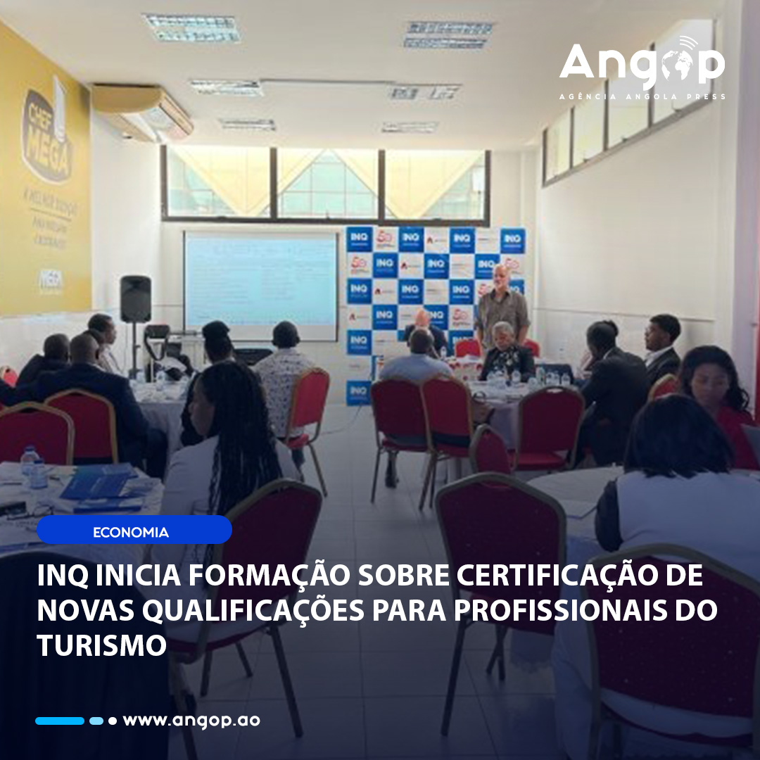Trinta e cinco formandos de empresas públicas e privadas participam, desde hoje, segunda-feira, até 10 de Outubro de 2025, em Luanda, no processo de elaboração e certificação de novas qualificações profissionais para o sector do Turismo e Similares - angop.ao/noticias/econo…