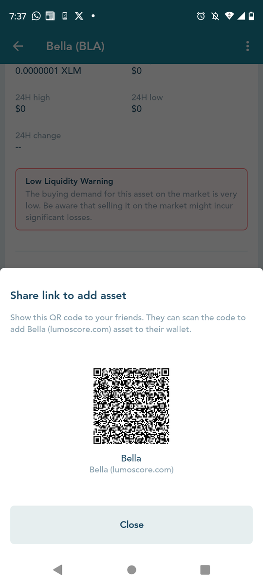 AwtryShian97536's tweet image. #Bella $BLA #StellarBlockchain via lobster wallet
☔☄️🌝🚀
This is only the begining...Bella has locked liquidity pools AMM via StellarX