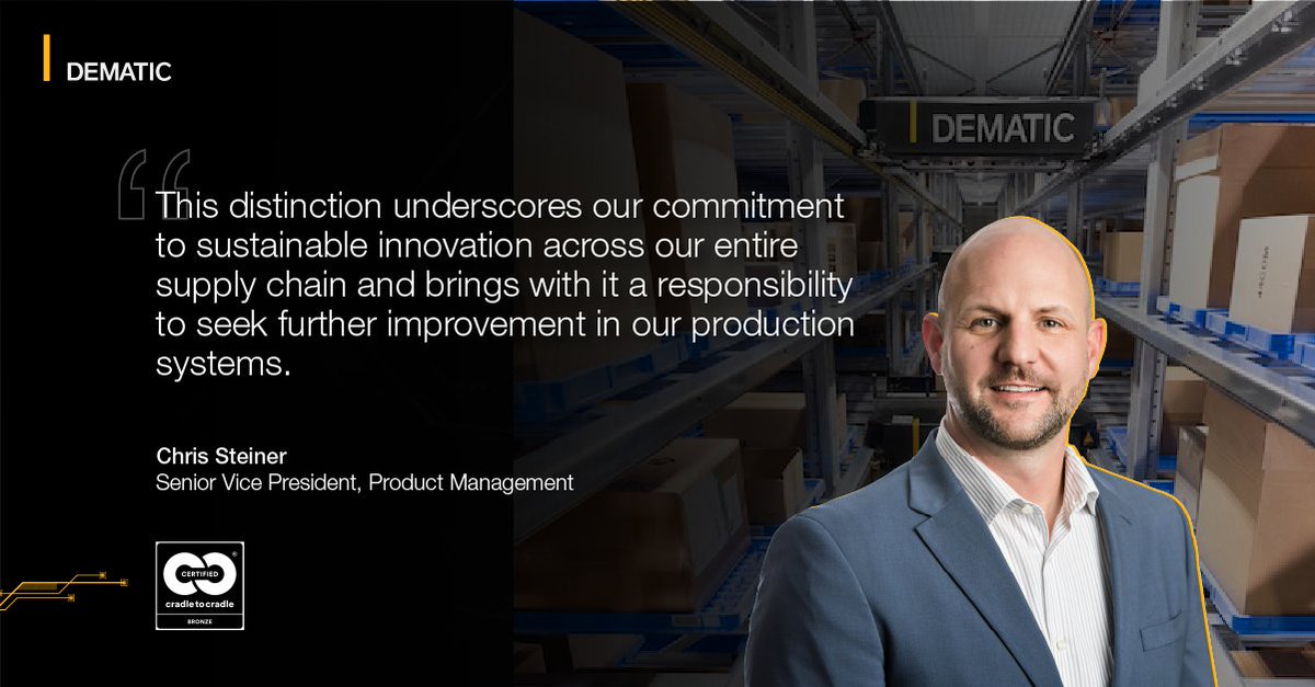 DematicGlobal's tweet image. 𝗜𝗻𝗻𝗼𝘃𝗮𝘁𝗶𝗼𝗻, 𝗯𝘂𝗶𝗹𝘁 𝘁𝗼 𝗹𝗮𝘀𝘁 — 𝗳𝗼𝗿 𝘆𝗼𝘂𝗿 𝗯𝘂𝘀𝗶𝗻𝗲𝘀𝘀 𝗮𝗻𝗱 𝗯𝗲𝘆𝗼𝗻𝗱.

The Dematic Multishuttle® 2 is now officially 𝗖𝗿𝗮𝗱𝗹𝗲 𝘁𝗼 𝗖𝗿𝗮𝗱𝗹𝗲 𝗖𝗲𝗿𝘁𝗶𝗳𝗶𝗲𝗱®, setting a new benchmark for impactful automation.

👉 bit.ly/48txhgT