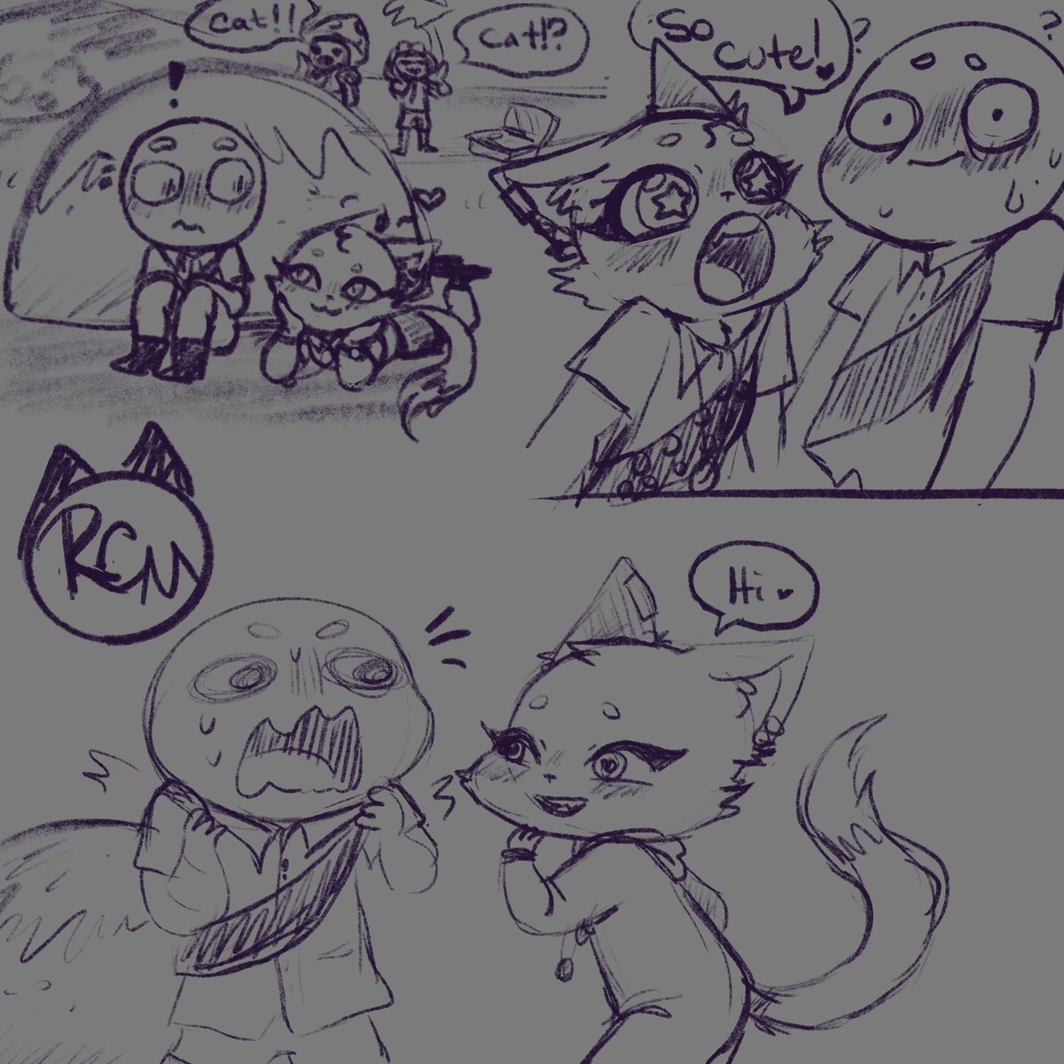 RandoCat80262's tweet photo. Some doodles from playing peak with friends! Always such a fun time! https://t.co/mcT7gMfKvA