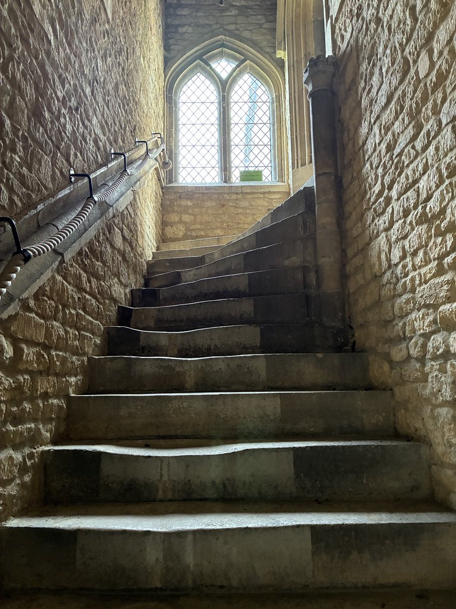 I took the photo of these medieval steps so many times but never used it. At last it was open to public and it was a pleasure to walk up on these worn out ancient steps that has seen so many lives to go through it. 

Browne’s hospital (1475) Stamford
