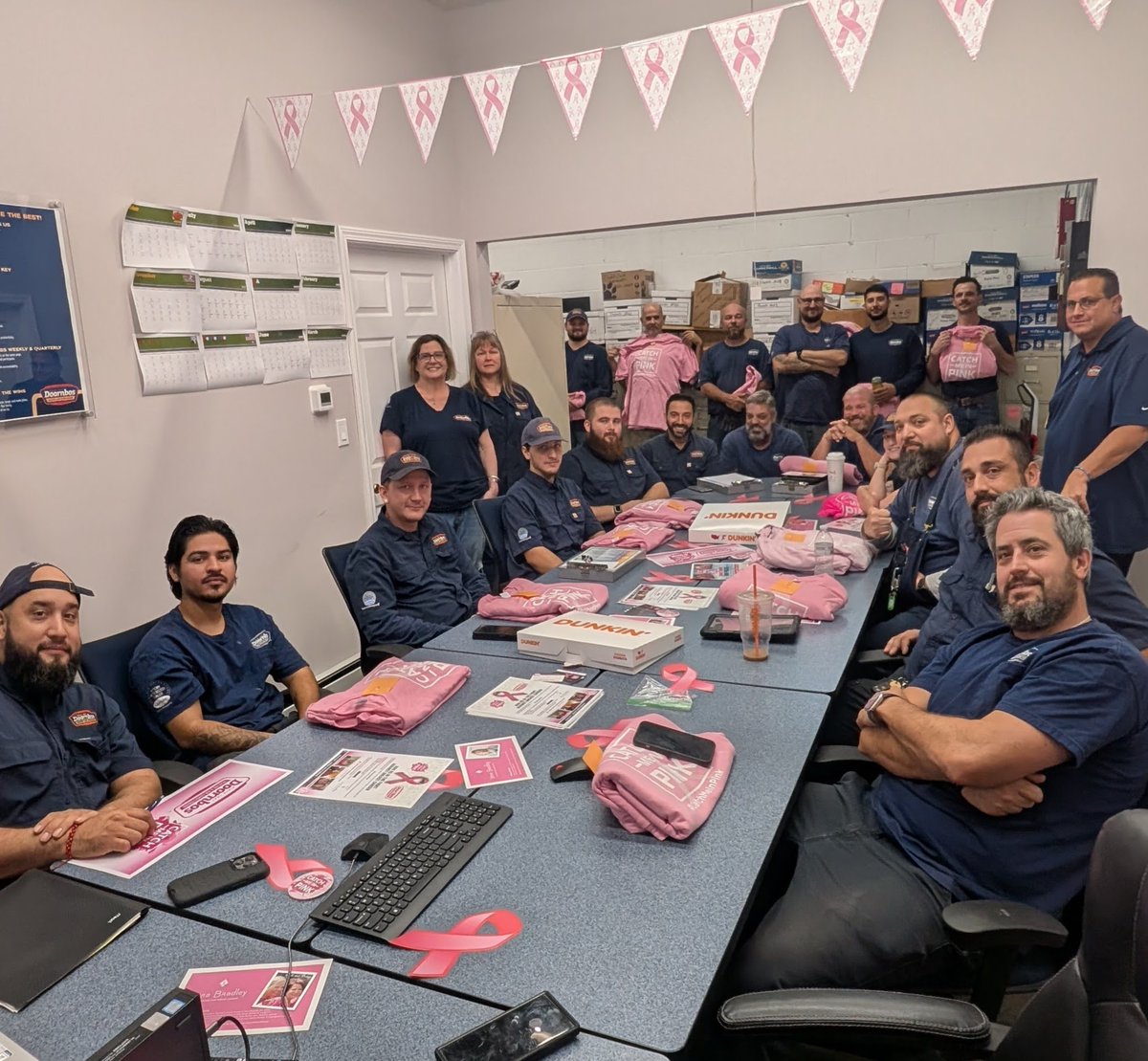 DoornbosHeatAir's tweet image. Kicking off Catch Me in Pink™ 2025! 💗 Our Doornbos Heating &amp;amp; Air team gathered this morning to launch this year’s campaign in support of breast cancer awareness. We’re proud to wear pink 9/26-10/31 and make an impact together! #CatchMeInPink #Doornbos #VBFoundation