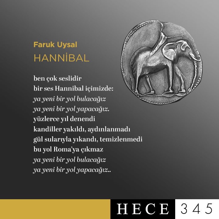 🖍️ Faruk Uysal

📌 ”Hannibal” adlı şiiriyle

📕 HECE 345’te.

<a href="/fuysal56/">Faruk Uysal</a>