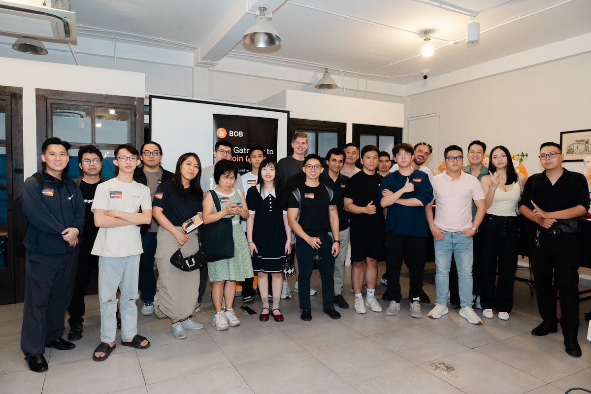 Remembering the fantastic vibes at the BOB community meetup in Ho Chi Minh City 🇻🇳🧡