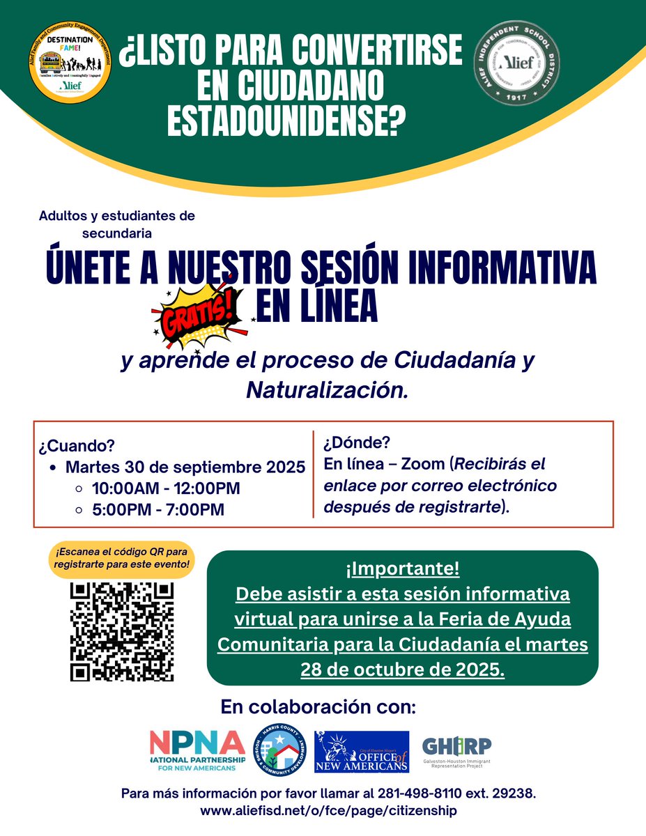 Are you or anyone you know ready to become a U.S. citizen? Register for our FREE online information session.