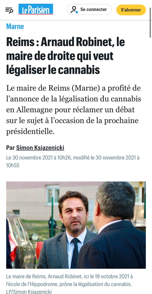 Arnaud Robinet semble avoir des trous de mémoire. Le voila en train d’affirmer qu’il n’a jamais souhaité être ministre de la santé et qu’il n’est plus pour la légalisation du cannabis. Malheureusement pour lui, les propos restent…🙃