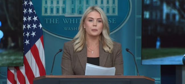 WH press sec Karoline Leavitt attacking Dems for not supporting House resolution about Charlie Kirk.

She claims all it did was denounce political violence.

That is a lie. It primarily honored Kirk and endorsed his politics and his religion.