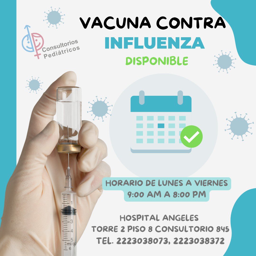 Ya tenemos disponible vacuna contra la influenza