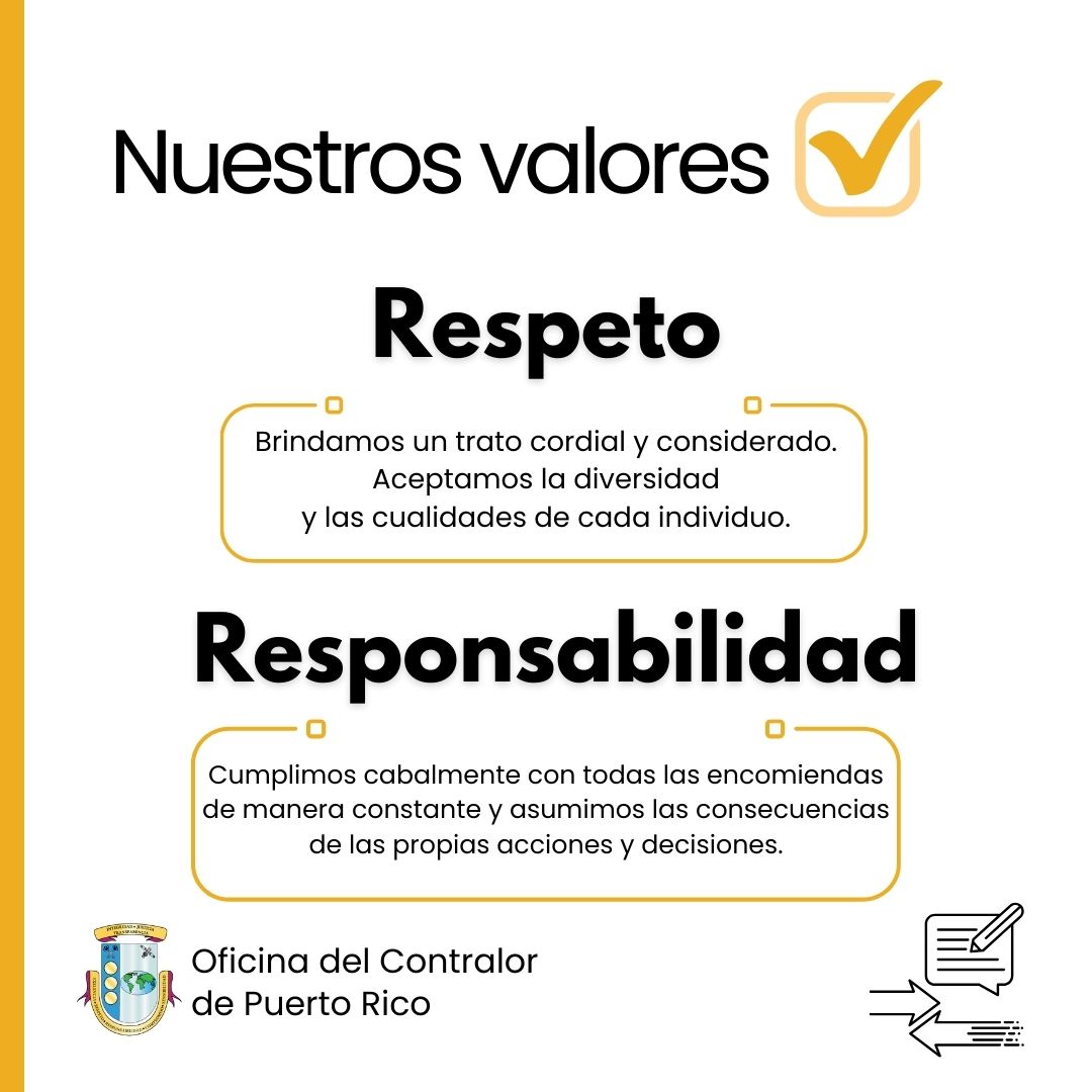 ocpronline's tweet photo. #Valores 
📌 Respeto
Brindamos un trato cordial y considerado. Aceptamos la diversidady las cualidades de cada individuo.

📌 Responsabilidad
Cumplimos cabalmente con todas las encomiendas de manera constante y asumimos las consecuencias de las propias acciones y decisiones. https://t.co/v17abtKe4Q