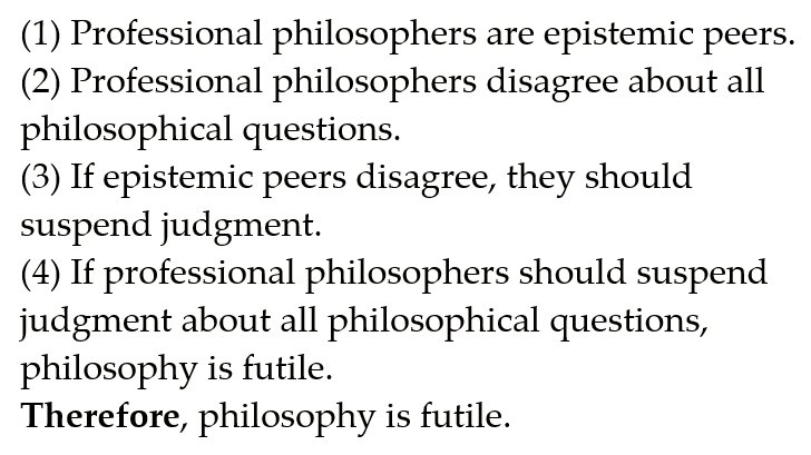 WeeklyArgument's tweet image. Argument against Philosophy from Disagreement
#Philosophy #Epistemology