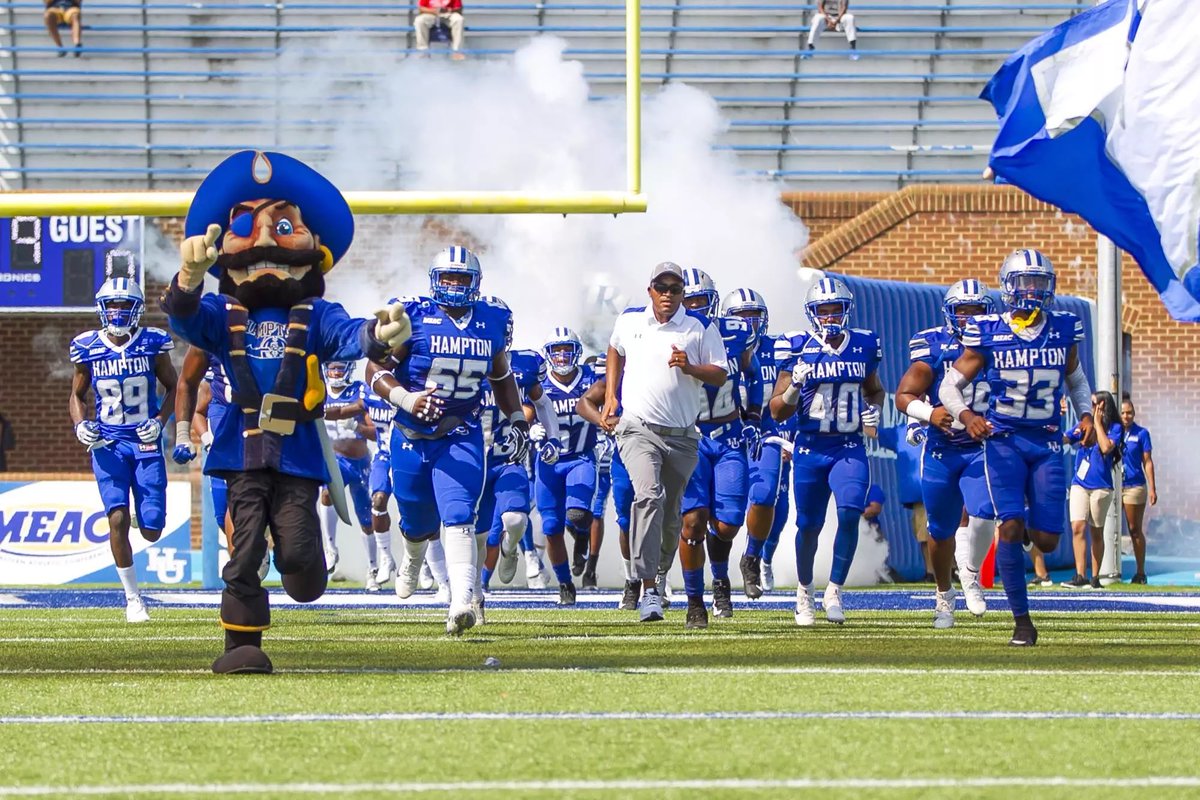 I will be at Hampton University next Saturday oct 4th‼️<a href="/CoachLGibson/">Le'Marcus Gibson</a> <a href="/Coach_McComb/">Todd McComb</a> <a href="/trent_boykin/">Trenton C Boykin🏴‍☠️⚓️🐧</a> <a href="/coachtyler34/">Delbert Tyler II</a> <a href="/CoachRBethea/">𝙍𝙖𝙚𝙠𝙬𝙤𝙣 𝘽𝙚𝙩𝙝𝙚𝙖</a> <a href="/MCYELL/">Coach Marc Yellock</a> <a href="/VarinaFootball/">Varina Football</a> <a href="/coachmlew/">Coach Marcus Lewis</a>