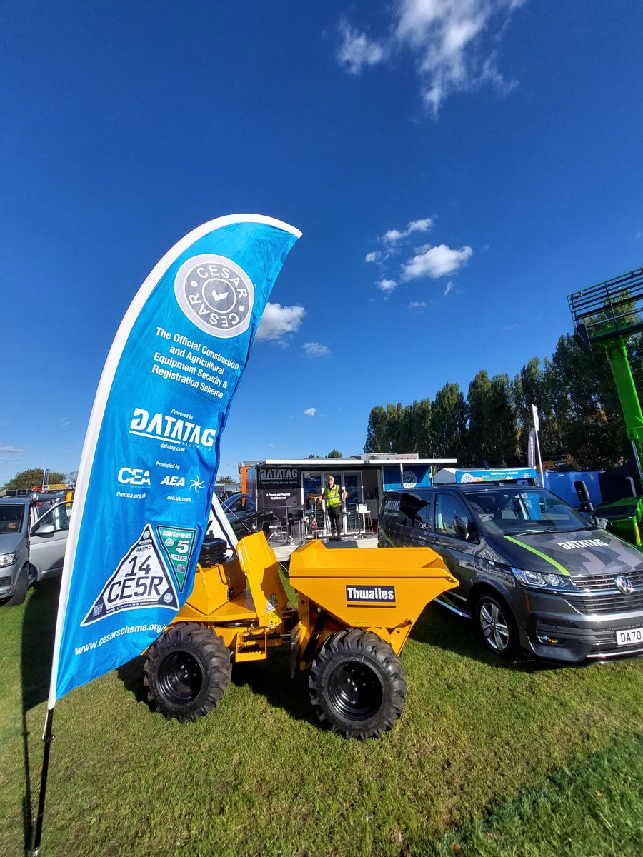 DatatagID's tweet image. Set up and ready at this year's @Plantworx2025 to talk all things @CESARscheme come and say hi
