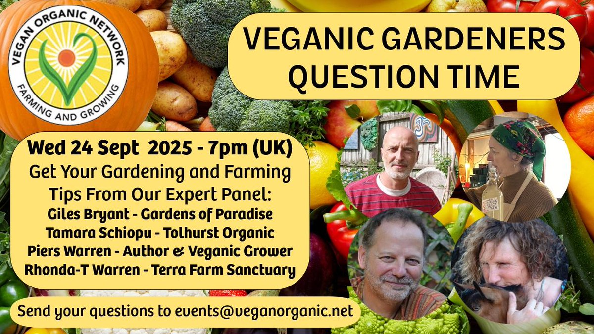 Really looking forward to presenting Veganic Gardeners Question Time on Wednesday for the awesome <a href="/VeganOrganic/">VeganOrganic</a>  youtube.com/watch?v=Q54WkZ….  Learn how to grow food in a healthy way.