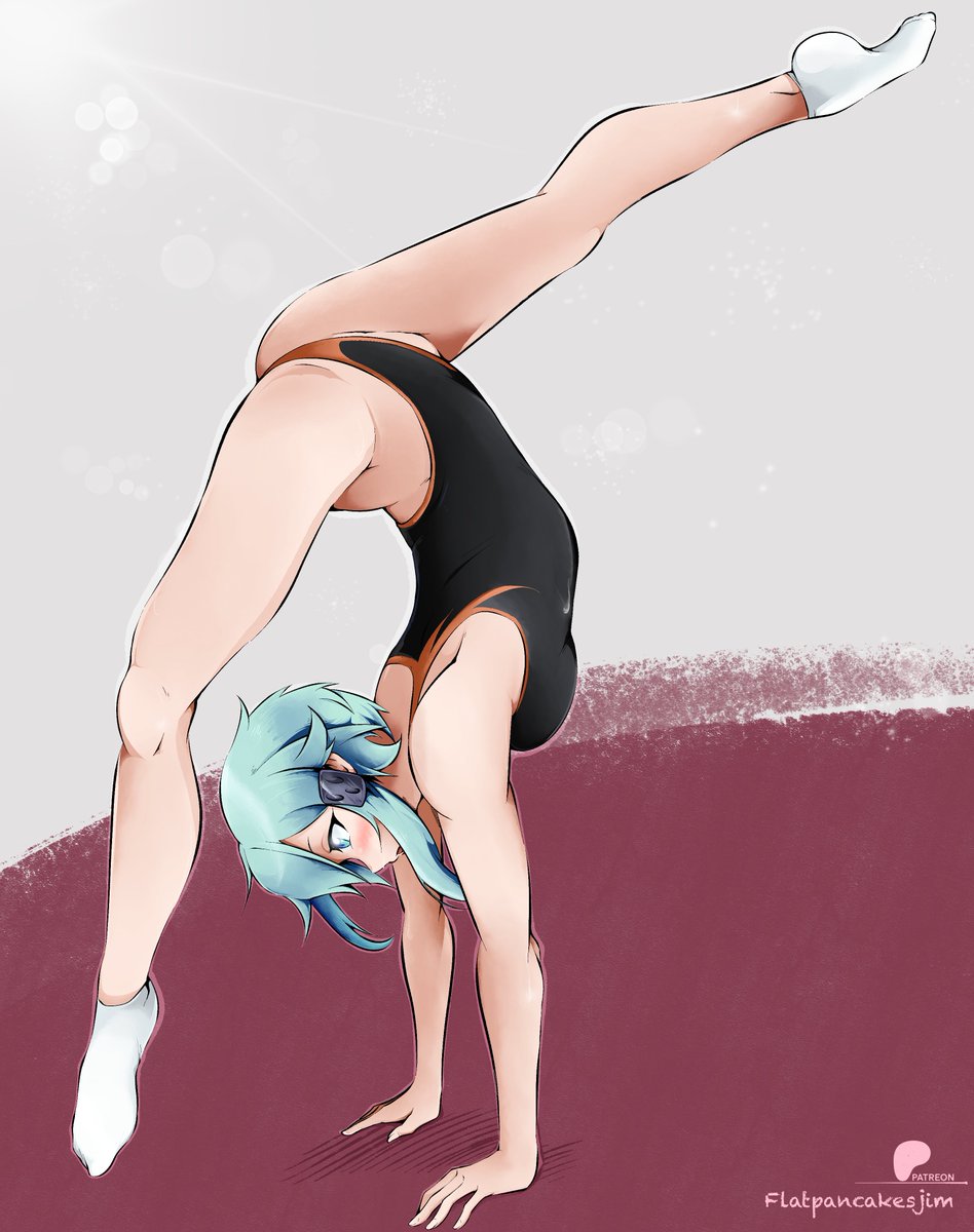 Gymnast Sinon 💙 #swordartonline