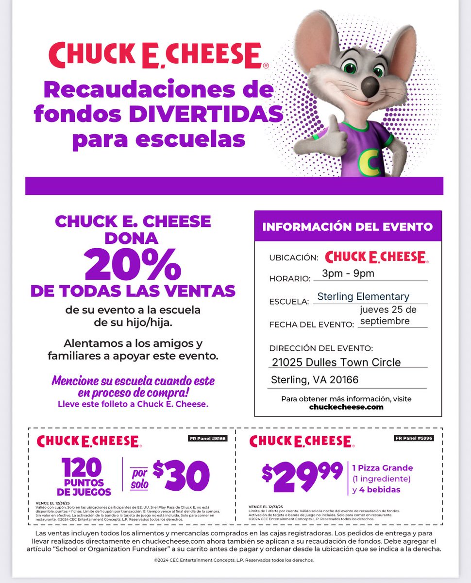 Sterling Elementary PTA tweet media