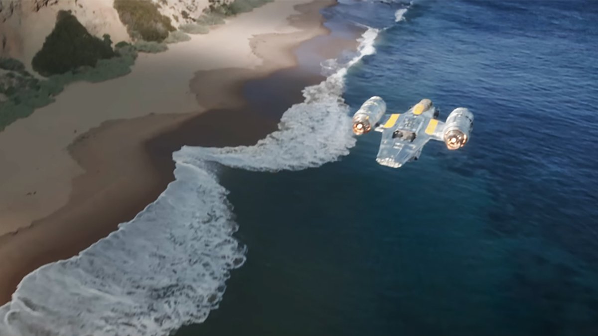 GFRobot's tweet photo. A few of the best shots from The Mandalorian and Grogu trailer, in a thread. https://t.co/lrWnGrHPyv