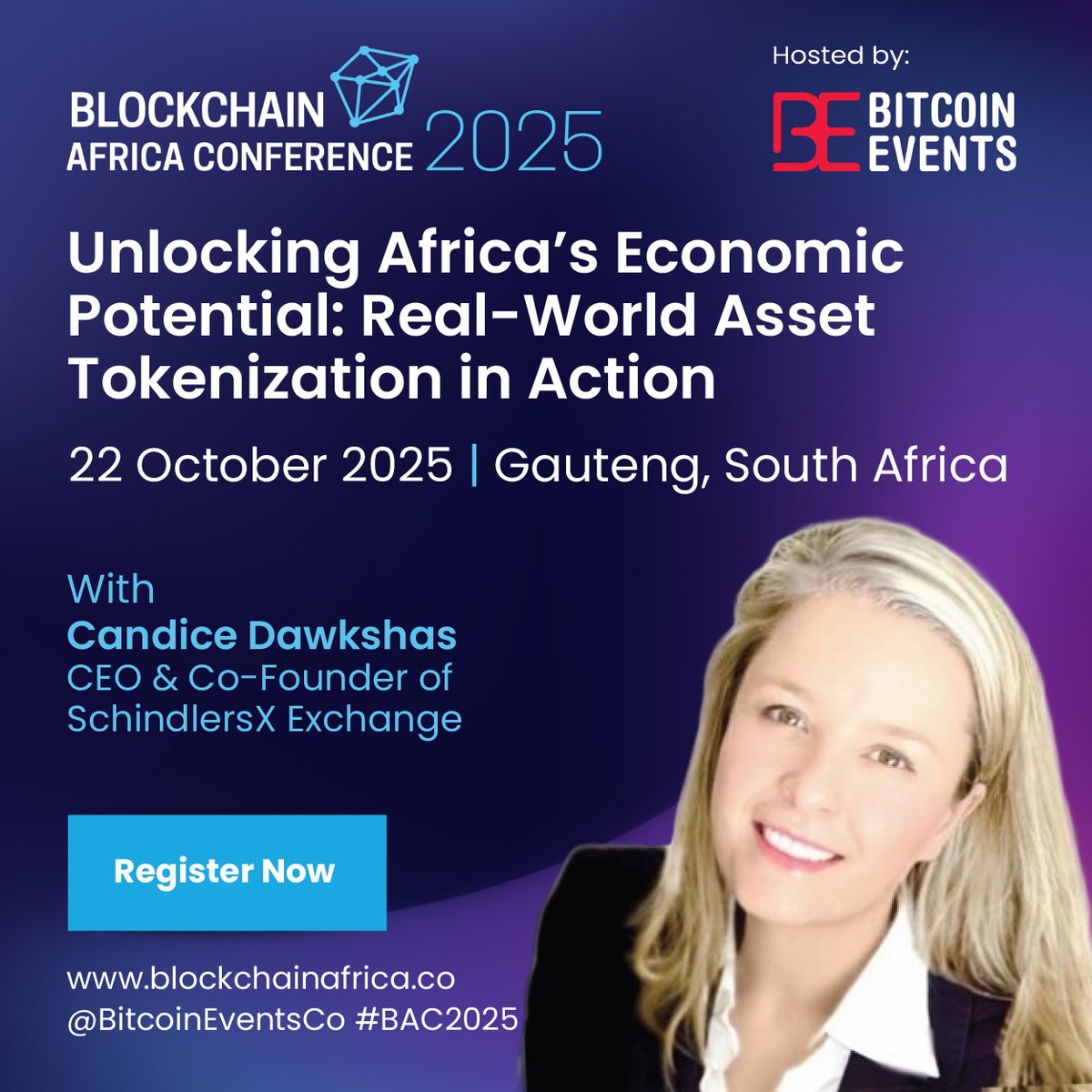 We're absolutely thrilled to announce that our incredible CEO, Candice Dawkshas, has been invited to speak at the prestigious Blockchain Africa Conference!  This is a huge honor, &amp; we can’t wait to see her shine, sharing her expertise and vision with the world!  #BlockchainAfrica