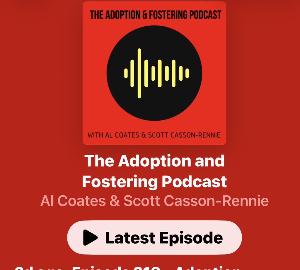 Episode 218 - Adoption Barometer, New Minister &amp; Becky Brooks 
<a href="/AdoptionUK/">Adoption UK</a> 

#adoption
podbean.com/eas/pb-xx4yk-1…