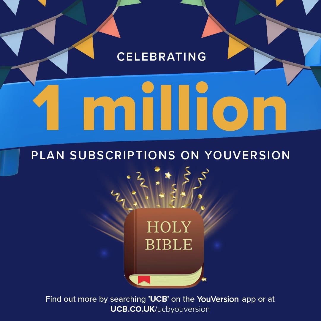 davidlherroux's tweet image. A milestone worth celebrating - 1 million subscription clicks on the YouVersion Bible App! Lives are being impacted every day through God’s Word.
Find out more about the Bible App at ucb.co.uk/ucbyouversion
#YouVersion #Bible #Christian