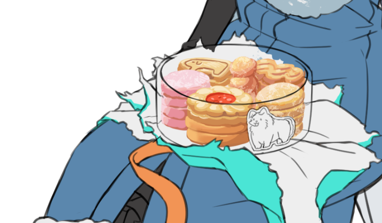 「最近よく見るやつでクッキー描いてる」|noshi🐳🚑のイラスト