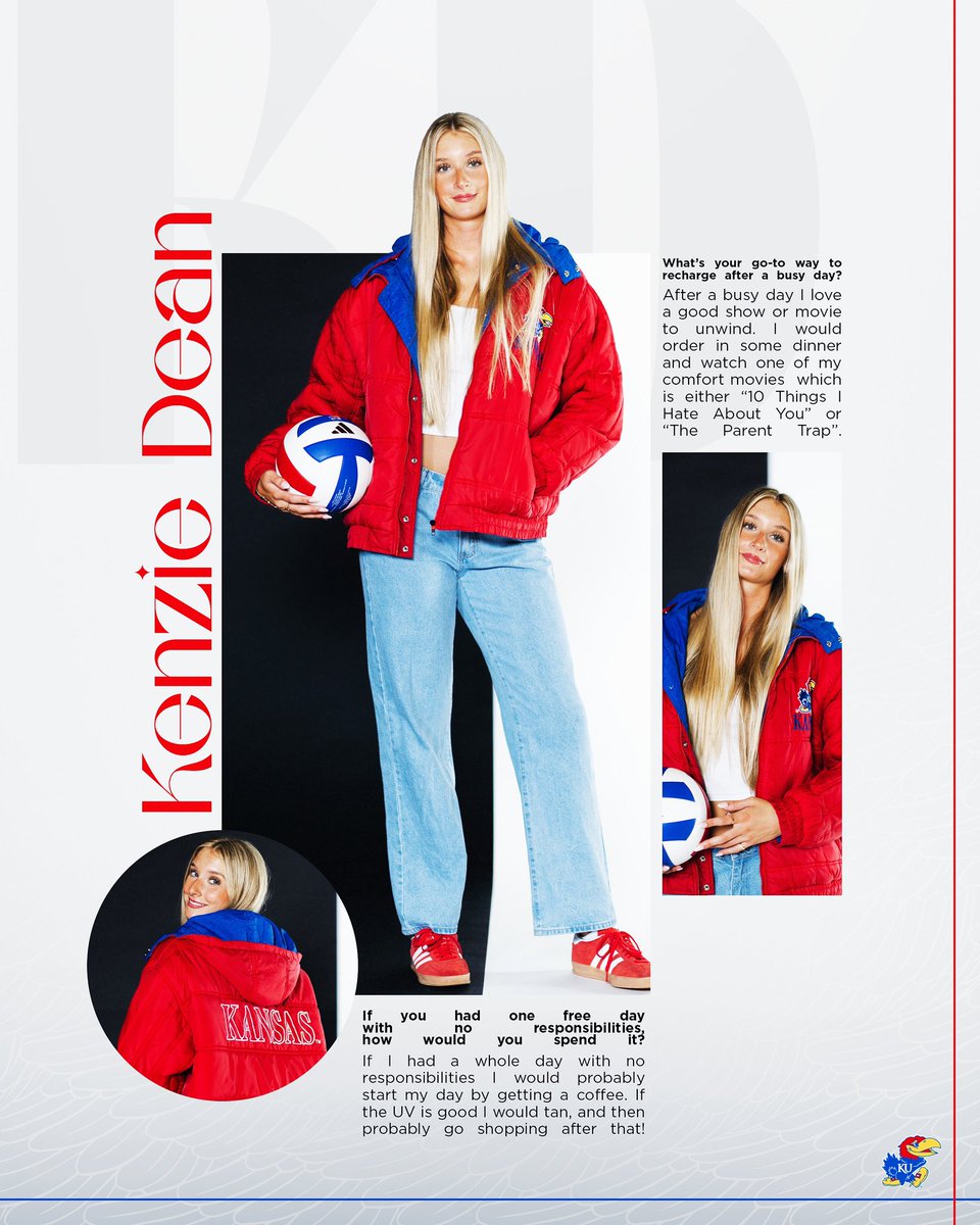 KUVolleyball's tweet image. Kenzie Dean ✨ 𝓸𝓯𝓯 𝓽𝓱𝓮 𝓬𝓸𝓾𝓻𝓽 ✨

#RockChalk | @KenzieLDean