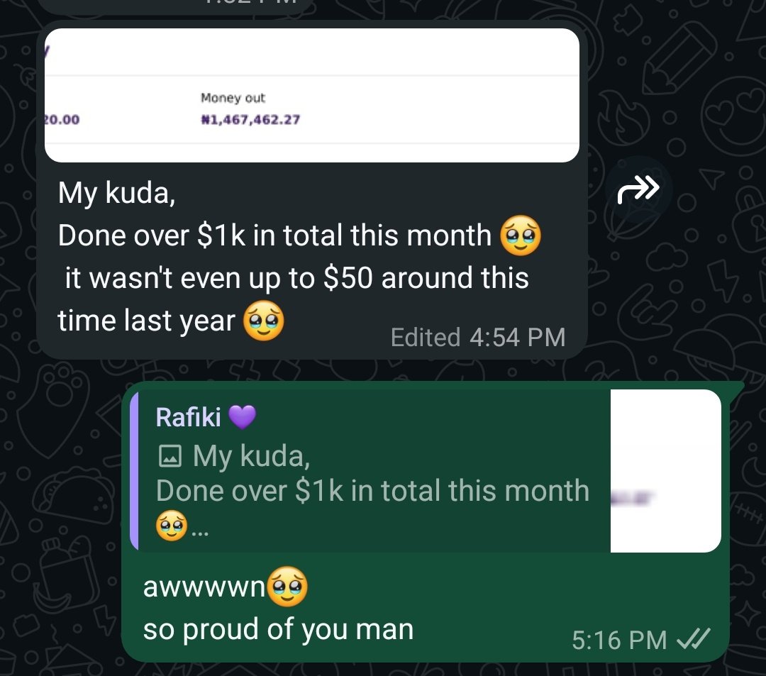 honour_can_code's tweet image. Last year, I met someone younger than I am
He was eager to learn and master tech, we talked and we ghosted social media for months.
I returned back before him and the next time we talked, he had already gotten a workspace and become really good in coding
He sent a message that…